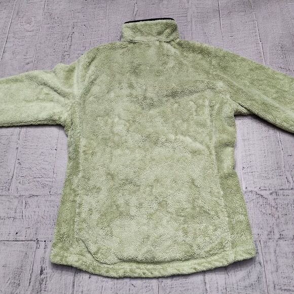 The North Face Jacket Women's XS Green 1/4 Zip Soft Glacier Fleece Sweater - Picture 5 of 9